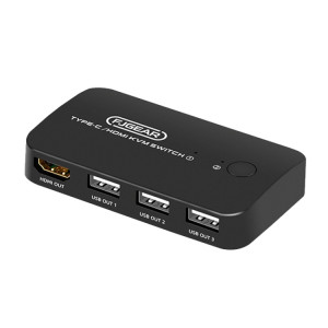 Commutateur KVM FJGEAR FJ-TYH201 Type-C/HDMI avec contrôleur de bureau SF07981043-20