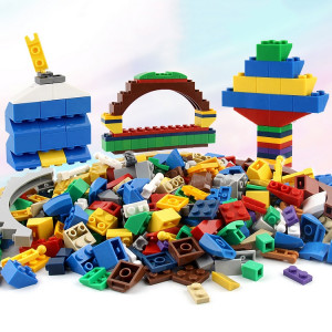 1000 dans 1 blocs de construction matériels ABS ABS de jouets intelligents avec 4 personnes aléatoires de jouet, livraison aléatoire de couleur SH21531091-20
