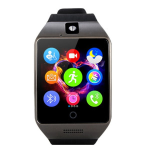 Q18S 1.54 pouces IPS écran MTK6260A Bluetooth 3.0 Smart Watch Téléphone, podomètre / Rappel sédentaire / Moniteur de sommeil / Anti-Perte / Caméra à distance / GSM / 0,3 M Caméra (Noir + Gris) SQ241H59-20