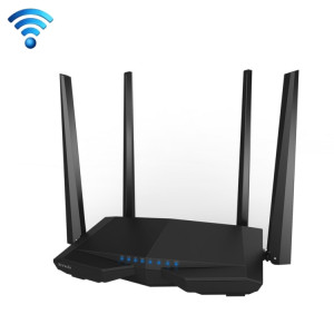 Tenda AC6 AC1200 Smart Routeur Sans Fil Dual-Band 5 GHz 867 Mbps + 2.4 GHz 300 Mbps WiFi Routeur avec 4 * 5dBi Antennes Externes (Noir) ST050B105-20