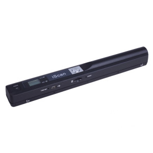 iScan01 Portable Document Portable HandHeld Scanner avec affichage à LED, A4 Contact Image Sensor, support 900DPI / 600DPI / 300DPI / PDF / JPG / TF (noir) SI001B0-20