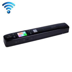 iScan02 WiFi Double Portable Mobile Document Scanner portatif avec écran LED, soutien 1050DPI / 600DPI / 300DPI / PDF / JPG / TF (Noir) SI003B8-20