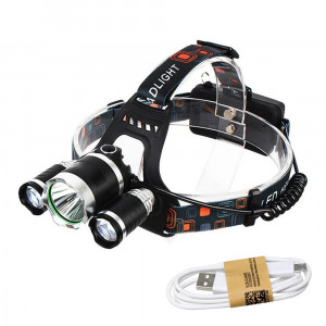 YWXLight T6 6000 6500K LED Lampe frontale rechargeable USB 4 modes lampe de pêche SY51091381-20