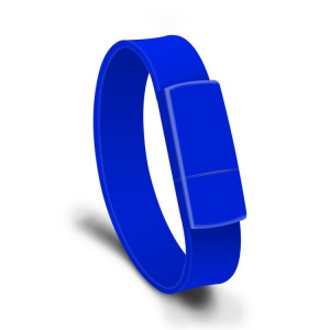 MicroDrive 4 Go USB 2.0 Fashion Bracelet Wristband U Disk (Bleu) SM102L134-20