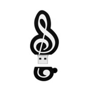 MicroDrive 64 Go USB 2.0 Music Note U Disk SM82241527-20