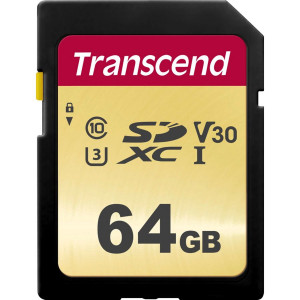 Transcend SDXC 500S 64GB Class 10 UHS-I U3 V30 380522-20