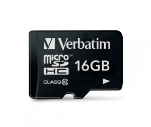 Verbatim microSDHC 16GB Class 10 UHS-I 753865-20