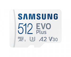 Samsung microSDXC EVO Plus 512GB avec adaptateur MB-MC512KA/EU 724187-20