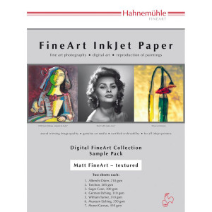 Hahnemühle Digital FineArt A 4 Echantillon,papier mat&structuré 374605-20