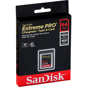 SanDisk CF Express Type 2 64GB Extreme Pro SDCFE-064G-GN4NN 722381-20