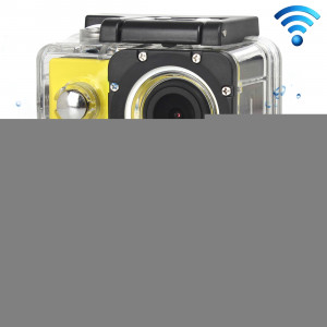 H16 1080P Caméra sport imperméable portable WiFi, écran 2,0 pouces, Generalplus 4248, 170 A + degrés Grand angle, carte TF de soutien (jaune) SH243Y1-20