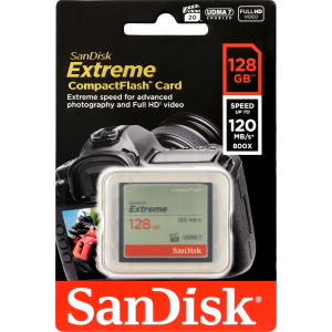 SanDisk Extreme CF 128GB 120MB/s UDMA7 SDCFXSB-128G-G46 723676-20