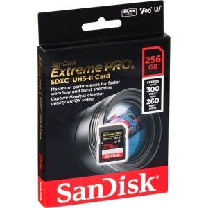 SanDisk ExtremePRO SDXC V90 256G 300MB UHS-II SDSDXDK-256G-GN4IN 752985-20