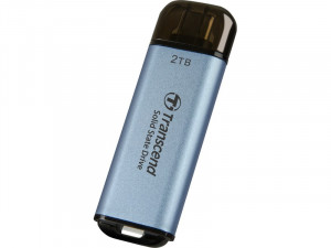 Disque SSD externe portable USB-C 2 To Transcend ESD300 Bleu DDETSD0036-20
