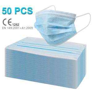 50 pcs Masque chirurgical 3 couches Protection Respirant Antiviral Docteur Infirmière Masque Médical SHU472658-20