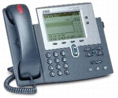 Cisco IP Phone 7940G VoIP phone 3-way call capability H.323, MGCP, SCCP, SIP silver, dark grey XI2119093AS95-20