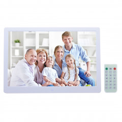 Cadre photo numérique 15 pouces avec télécommande Support Carte SD / MMC / MS et USB, blanc (1331W) (blanc)