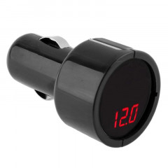 1 pouces à LED d'allume-cigare à allume-cigare à tension électrique pour batterie automatique, lumière rouge (noir)