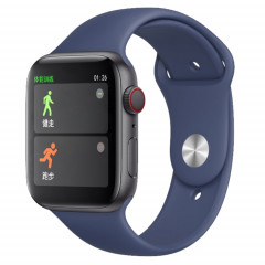 Montre Bluetooth intelligente à écran TFT de 1,4 pouces H55Pro, moniteur de sommeil / moniteur de fréquence cardiaque / tensiomètre, style: bracelet en silicone (bleu foncé)