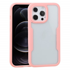 Acrylique + TPU 360 degrés Couverture complète Cas de protection antichoc pour iPhone 13 Pro (rose)