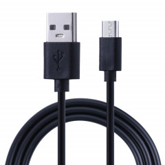 Câble de chargement de noyau de cuivre USB à micro USB, longueur de câble: 1m (noir)