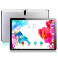 Tablette PC BDF M107 4G LTE 10,1 pouces, 8 Go + 256 Go, Android 13 MTK6762 Octa Core, prise en charge double SIM, prise UE (argent)