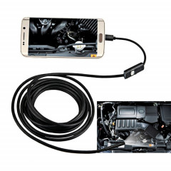 Caméra d'inspection de tube de serpent d'endoscope micro USB étanche AN97 pour pièces de téléphone mobile Android à fonction OTG, avec 6 LED, diamètre de l'objectif : 5,5 mm (longueur : 1 m)