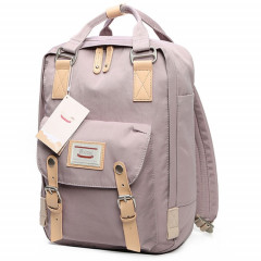 Sac à dos de voyage pour ordinateur portable à la mode, sac d'étudiant avec poignée, taille: 38 * 28 * 15cm (lavande)