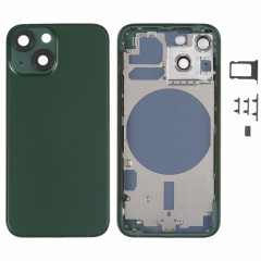 Coque arrière avec plateau pour carte SIM, touches latérales et objectif de l'appareil photo pour iPhone 13 Mini (vert)