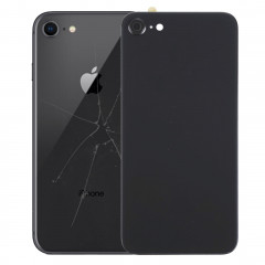 iPartsBuy pour iPhone 8 couverture arrière avec adhésif (noir)