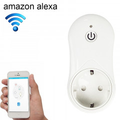 16A 2,4 GHz Alexa WiFi Contrôle Smart Timer Home Prise de courant avec Echo et Google Home, AC 100-240 V, UE Plug