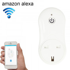 16A 2,4 GHz Alexa WiFi Contrôle Smart Timer Home Prise de courant avec Echo et Google Home, AC 100-240 V, UK Plug
