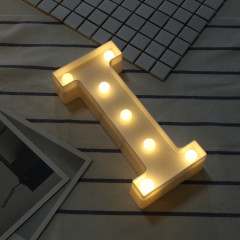 Lettre anglaise de l'alphabet I formez la lumière décorative, lumière sèche chaude de vacances de LED de lumière sèche actionnée par batterie sèche blanche