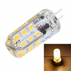 G4 SMD 2835 Ampoule de maïs 24 LED LED, AC 12V, DC 12-24V (blanc chaud)