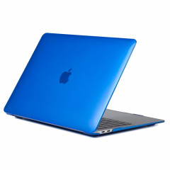 Housse de protection en cristal pour ordinateur portable pour MacBook Air 13,3 pouces A1932 (2018) (bleu foncé)