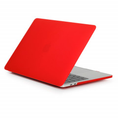 Étui de protection pour ordinateur portable de style givré pour MacBook Pro 13,3 pouces A1989 (2018) (rouge)