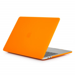 Étui de protection pour ordinateur portable de style givré pour MacBook Pro 15,4 pouces A1990 (2018) (Orange)