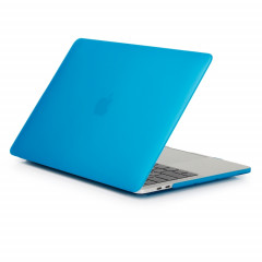 Étui de protection pour ordinateur portable de style givré pour MacBook Pro 15,4 pouces A1990 (2018) (Bleu de lac)