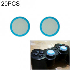 Housse de protection en silicone lumineux 20 pièces pour manette de jeu PS4 / PS3 / PS2 / XBOX360 / XBOXONE / WIIU (bleu)