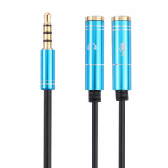 2 x 3,5 mm de câble d'adaptateur mâle à 3,5 mm (bleu)