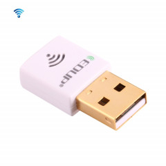 EDUP EP-AC1619 Mini USB sans fil 600Mbps 2.4G / 5.8Ghz 150M + 433M double carte réseau WiFi WiFi pour Nootbook / ordinateur portable / PC (blanc)