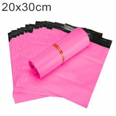 100 PCS / Rouleau Épais Sac D'emballage De Sac Express Sac En Plastique Imperméable, Taille: 20x30cm (Rose)