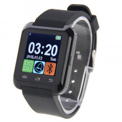 U80 Bluetooth Santé Smart Watch écran LCD de 1,5 pouce pour téléphone mobile Android, appel téléphonique de soutien / musique / podomètre / moniteur de sommeil / Anti-perdu (noir)