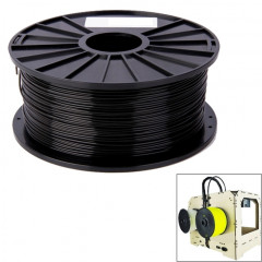 Filaments d'imprimante 3D couleur série ABS 1,75 mm, environ 395 m (noir)