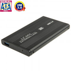 Boîtier externe HDD SATA à haute vitesse de 2,5 pouces, prise en charge USB 3.0 (noir)