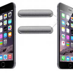 iPartsBuy clé de contrôle du volume d'origine pour iPhone 6 et 6 Plus (gris)
