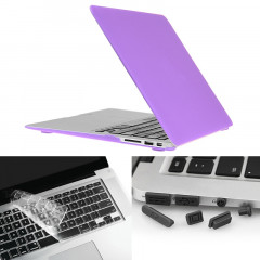 ENKAY pour Macbook Air 11,6 pouces (version US) / A1370 / A1465 Hat-Prince 3 en 1 Coque de protection en plastique dur avec protection de clavier et prise de poussière de port (violet)
