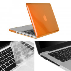 ENKAY pour Macbook Pro 13,3 pouces (version US) / A1278 Hat-Prince 3 en 1 Crystal Hard Shell Housse de protection en plastique avec clavier de protection et prise de poussière de port (Orange)