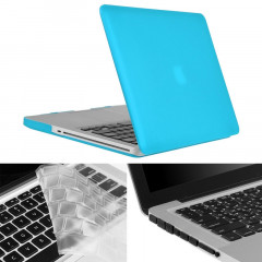 ENKAY pour Macbook Pro 13,3 pouces (Version US) / A1278 Hat-Prince 3 en 1 Coque de protection en plastique dur avec protection de clavier et prise de poussière de port (bleu)