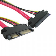 Câble d'alimentation 15 + 7 Pin Serial ATA Male vers Femelle - 50cm